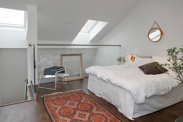 Фотография: Спальня в стиле Скандинавский, Квартира, Дома и квартиры, Стокгольм – фото на INMYROOM