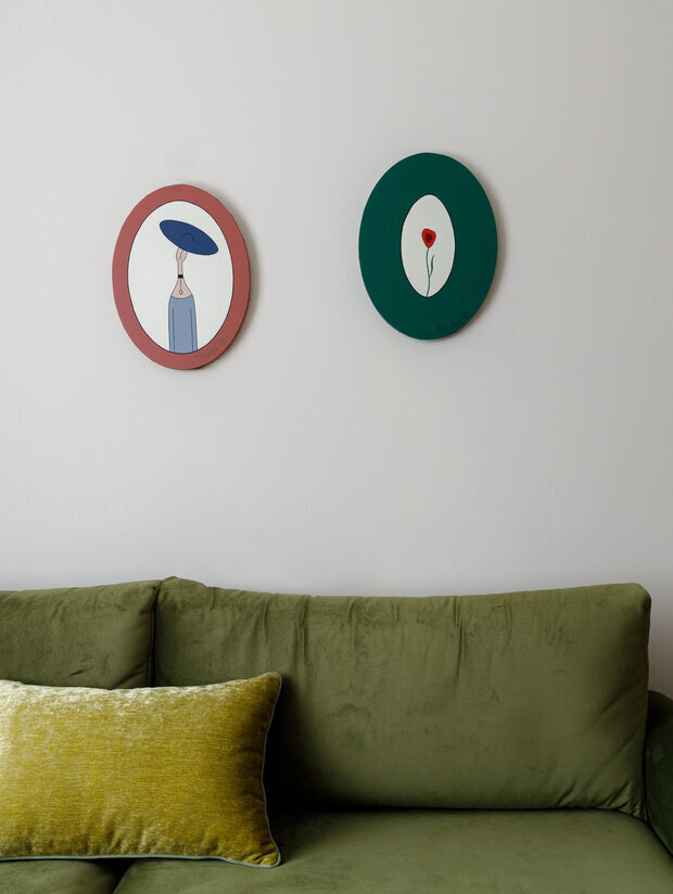 Фотография: Гостиная в стиле Современный, Малогабаритная квартира, Квартира, Проект дня, 1 комната, до 40 метров, Лина Князева, современный с элементами скандинавского – фото на INMYROOM