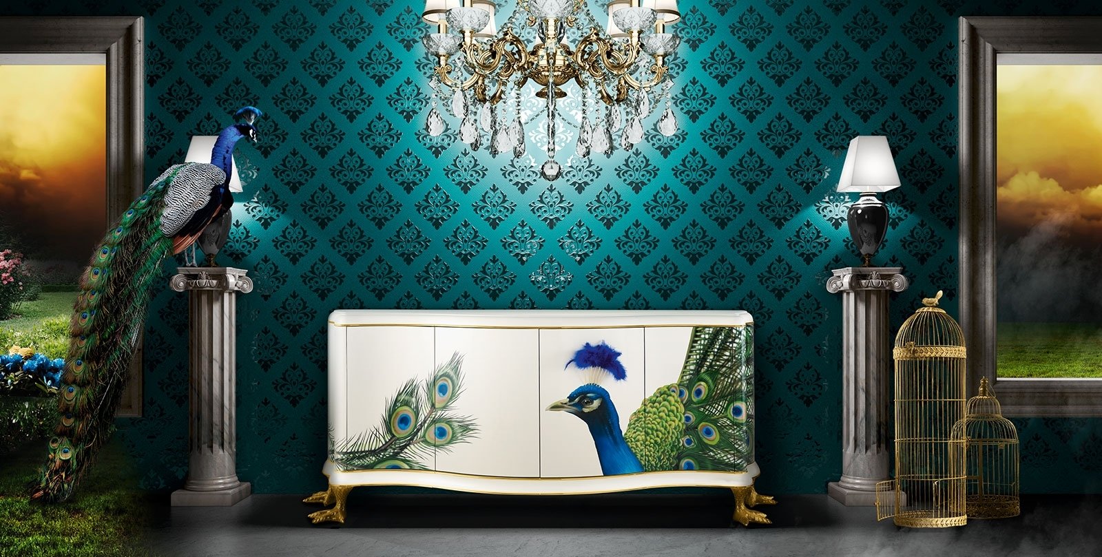 Фотография: Декор в стиле Классический, Современный, Эклектика, Гостиная, Интерьер комнат, Lola Glamour, Комод – фото на INMYROOM Фотография: Декор в стиле Классический, Современный, Эклектика, Гостиная, Интерьер комнат, Lola Glamour, Комод – фото на INMYROOM