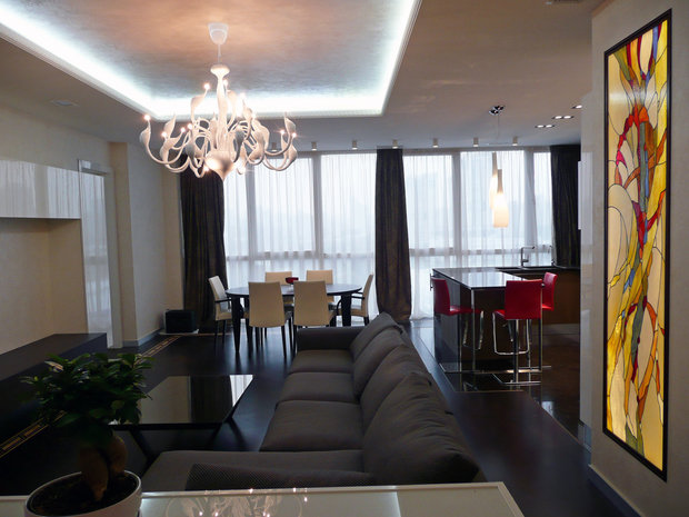 Фотография: Гостиная в стиле Современный, Хай-тек – фото на INMYROOM