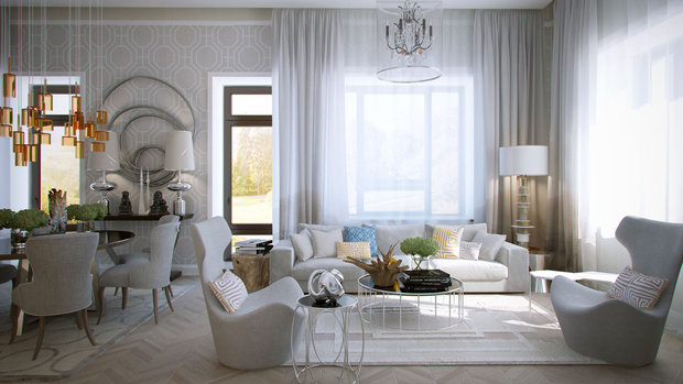 Фото из портфолио Загородный дом Wright-Park 9 – фотографии дизайна интерьеров на INMYROOM