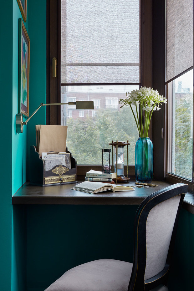 Фотография: Кабинет в стиле Восточный, Квартира, Проект недели, Москва, Сталинка, Кирпичный дом, 3 комнаты, Более 90 метров, Валерия Белоусова – фото на INMYROOM