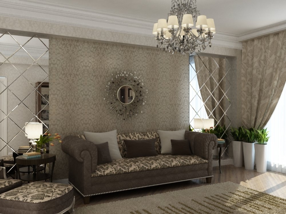 Фотография: Гостиная в стиле Классический, Декор интерьера, Декор дома, Зеркала – фото на INMYROOM