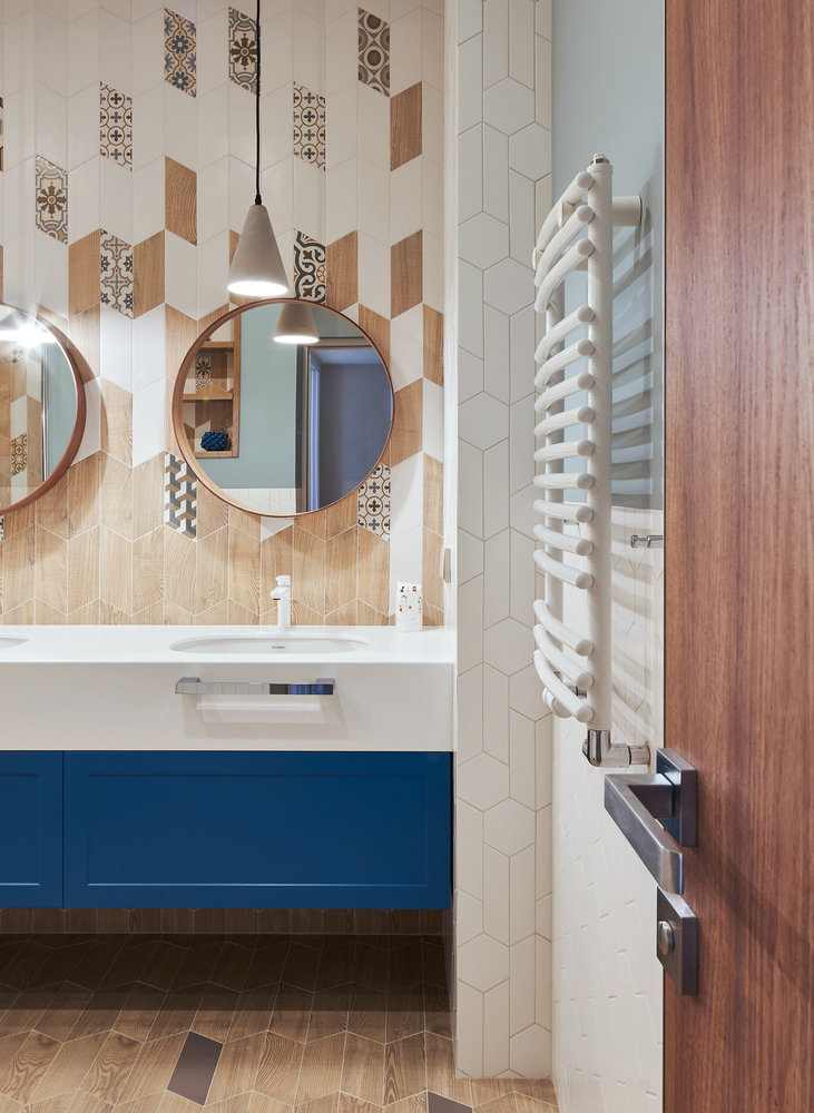 Фотография: Ванная в стиле Современный, Квартира, Проект недели, Санкт-Петербург, 4 и больше, Более 90 метров, Николай Банников – фото на INMYROOM Фотография: Ванная в стиле Современный, Квартира, Проект недели, Санкт-Петербург, 4 и больше, Более 90 метров, Николай Банников – фото на INMYROOM