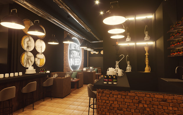 Фото из портфолио Кальянная – фотографии дизайна интерьеров на INMYROOM