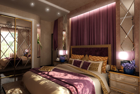 Спальня в стиле авангард