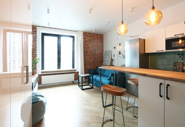 Фото из портфолио Квартира-студия ЖК "Фили Град" – фотографии дизайна интерьеров на INMYROOM