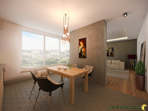 Фото из портфолио Living / Kitchen – фотографии дизайна интерьеров на INMYROOM