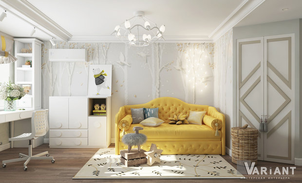 Фото из портфолио Детская для девочки – фотографии дизайна интерьеров на INMYROOM