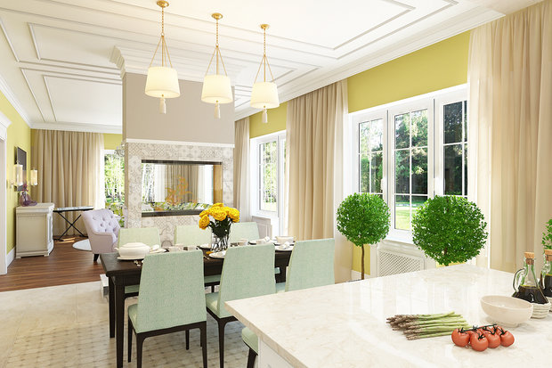 Фото из портфолио Дом в цветах – фотографии дизайна интерьеров на INMYROOM