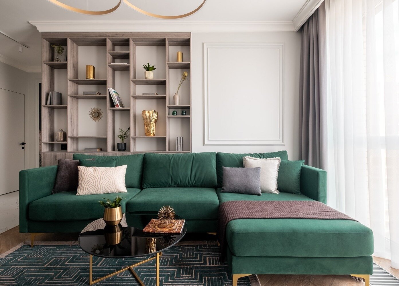 Фотография: Гостиная в стиле Современный, Классический, Квартира, Проект недели, Москва, Марина Козлова, 3 комнаты, 60-90 метров, ColorCode Interiors – фото на INMYROOM