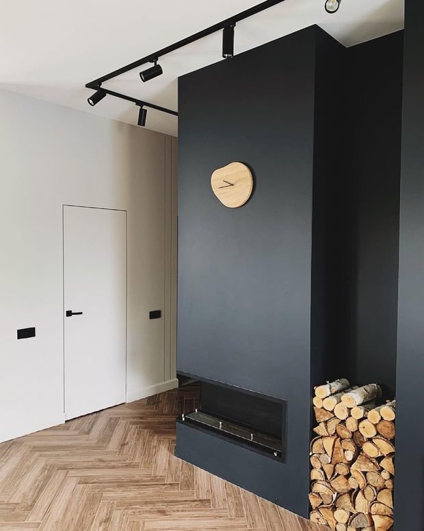 Фотография: Прихожая в стиле Современный, Минимализм, Кухня и столовая, Ремонт на практике, черная кухня – фото на INMYROOM