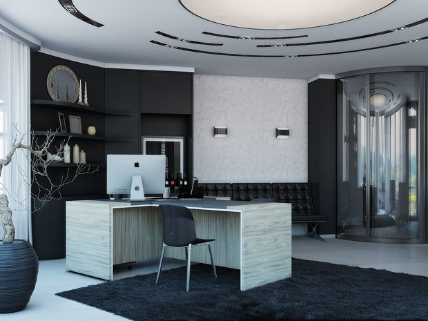 Фотография: Офис в стиле Хай-тек – фото на INMYROOM