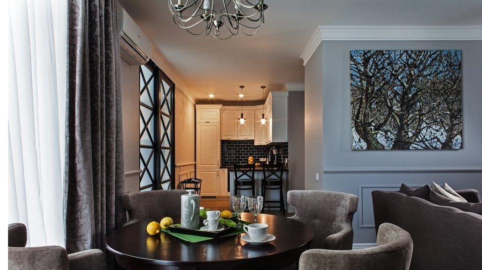 Фотография: Кухня и столовая в стиле Современный, Малогабаритная квартира, Квартира, Индустрия, События – фото на INMYROOM Фотография: Кухня и столовая в стиле Современный, Малогабаритная квартира, Квартира, Индустрия, События – фото на INMYROOM