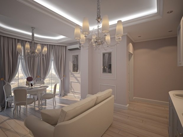 Фотография: Гостиная в стиле Классический, Малогабаритная квартира, Дом, Дома и квартиры – фото на INMYROOM