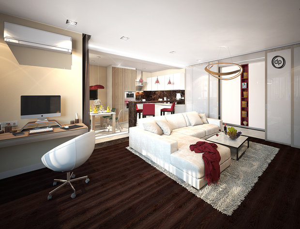 Фото из портфолио Семейный минимализм. Игра цвета. – фотографии дизайна интерьеров на INMYROOM