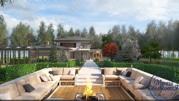 Фото из портфолио Двухэтажный загородный дом – фотографии дизайна интерьеров на INMYROOM