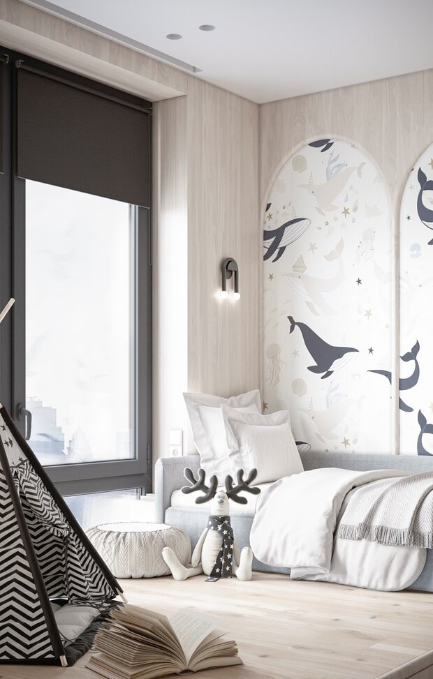 Фотография: Детская в стиле Современный, Малогабаритная квартира, Квартира, Студия, Проект недели, Москва, до 40 метров, DESIGN BŪRO MIRONOVA – фото на INMYROOM