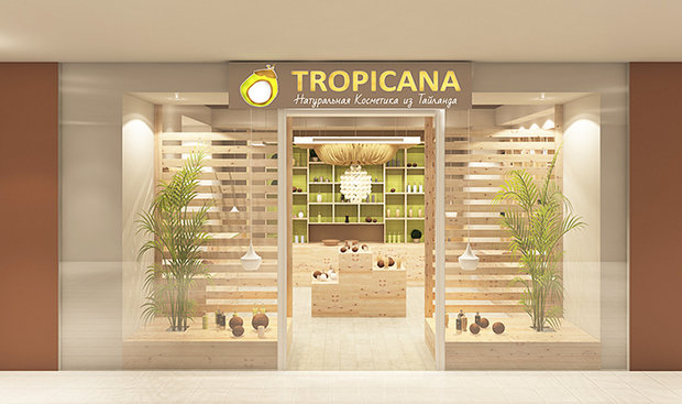 Фото из портфолио Бутик тайской натуральной косметики "Tropicana", г. Сургут – фотографии дизайна интерьеров на INMYROOM