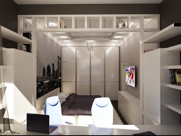 Фотография: Спальня в стиле Хай-тек – фото на INMYROOM