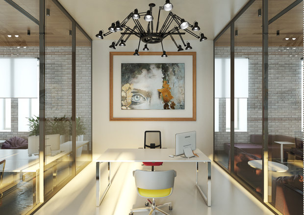 Фото из портфолио Дизайн офиса 450 кв.м. – фотографии дизайна интерьеров на INMYROOM