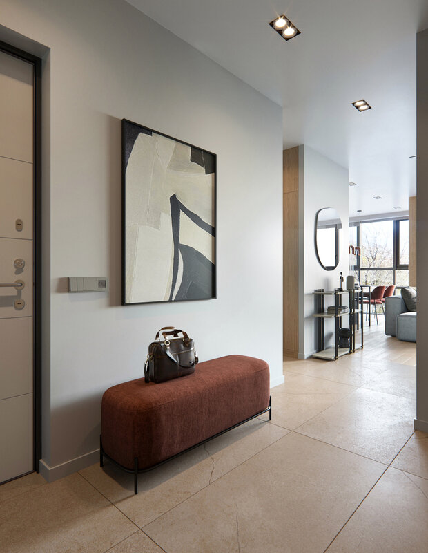 Фотография: Прихожая в стиле Современный, Скандинавский, Квартира, Проект недели, Санкт-Петербург, 3 комнаты, 60-90 метров, Олег Минц, MINTS INTERIORS – фото на INMYROOM