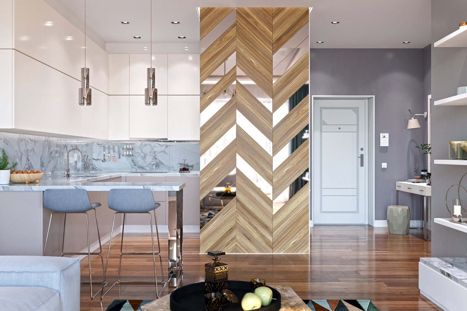 Фотография: Гостиная в стиле Современный, Квартира, Проект недели, Москва, Монолитный дом, 2 комнаты, 40-60 метров, Tvoy Designer – фото на INMYROOM Фотография: Гостиная в стиле Современный, Квартира, Проект недели, Москва, Монолитный дом, 2 комнаты, 40-60 метров, Tvoy Designer – фото на INMYROOM