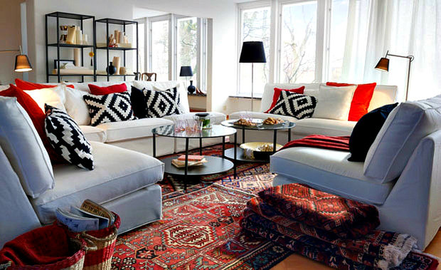 Фотография: Гостиная в стиле Скандинавский, Декор интерьера, Дизайн интерьера, Цвет в интерьере – фото на INMYROOM