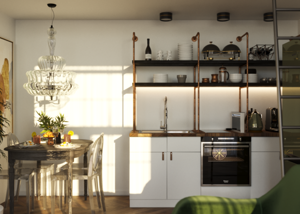 Фото из портфолио Loft 1 – фотографии дизайна интерьеров на INMYROOM