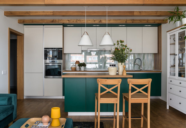 Фотография: Кухня и столовая в стиле Прованс и Кантри, Современный, Квартира, Проект недели, Новосибирск, Мария Зайцева, 3 комнаты, Более 90 метров – фото на INMYROOM