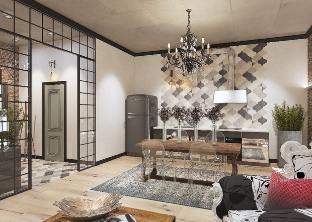 Фото из портфолио Роскошный лофт – фотографии дизайна интерьеров на INMYROOM