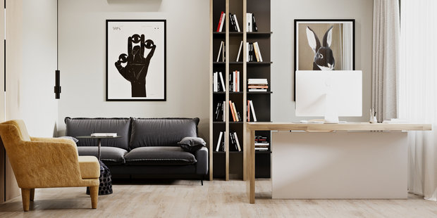 Фото из портфолио ЖК «На Фруктовой», Ижевск, 85 м2 – фотографии дизайна интерьеров на INMYROOM