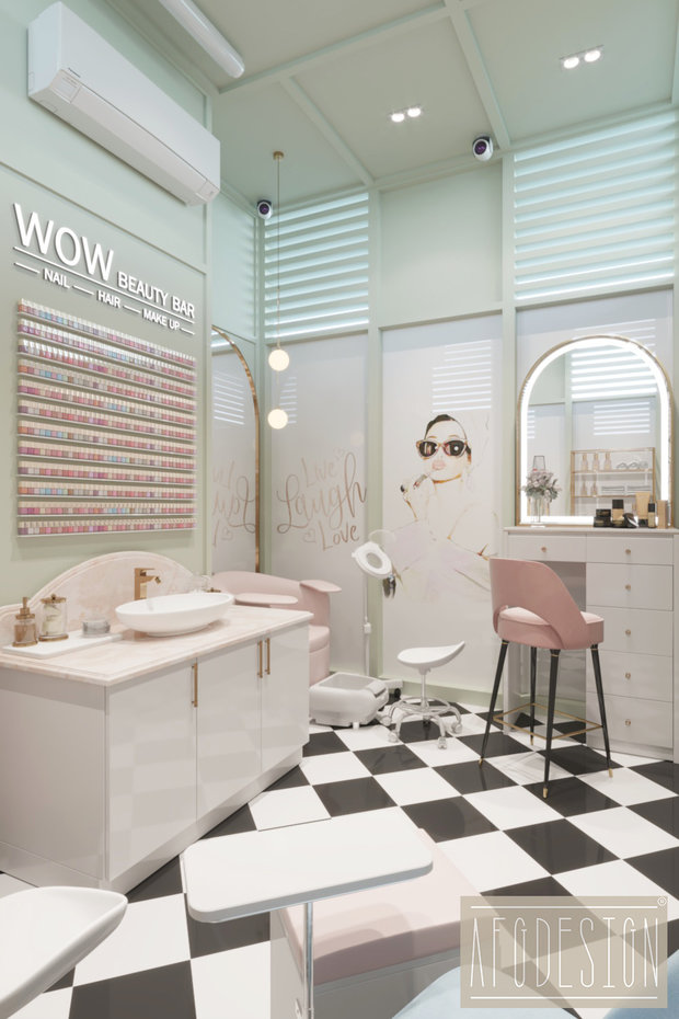 Фото из портфолио Wow Beauty Bar – фотографии дизайна интерьеров на INMYROOM