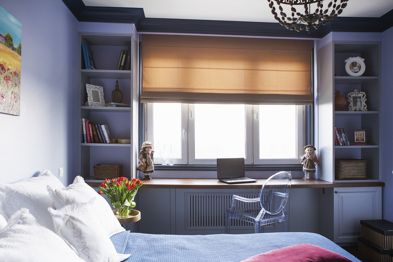 Фотография: Спальня в стиле Современный, Квартира, Проект недели, Панельный дом, Путилково, 2 комнаты, 60-90 метров, КОПЭ-Парус, Наталья Комова – фото на INMYROOM