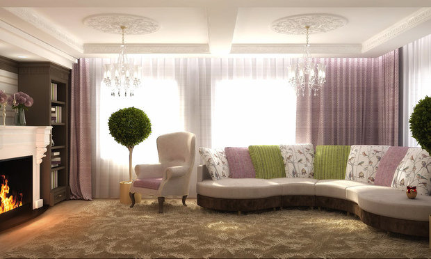 Фото из портфолио Гостиная с камином – фотографии дизайна интерьеров на INMYROOM