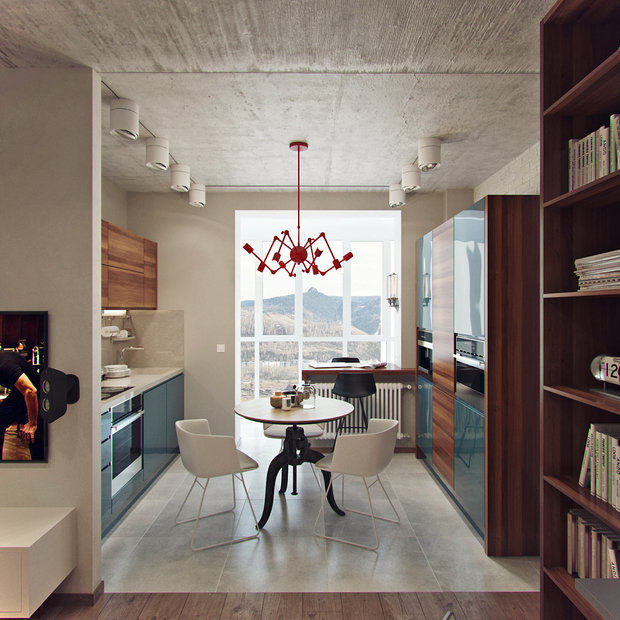 Фото из портфолио Проект небольшой квартиры для друга – фотографии дизайна интерьеров на INMYROOM