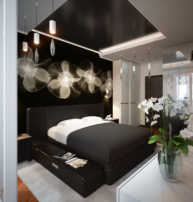 Фото из портфолио Black & White. Квартира для молодой семьи. – фотографии дизайна интерьеров на INMYROOM