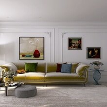 Фото из портфолио Гостиная-кухня Неоклассика – фотографии дизайна интерьеров на INMYROOM