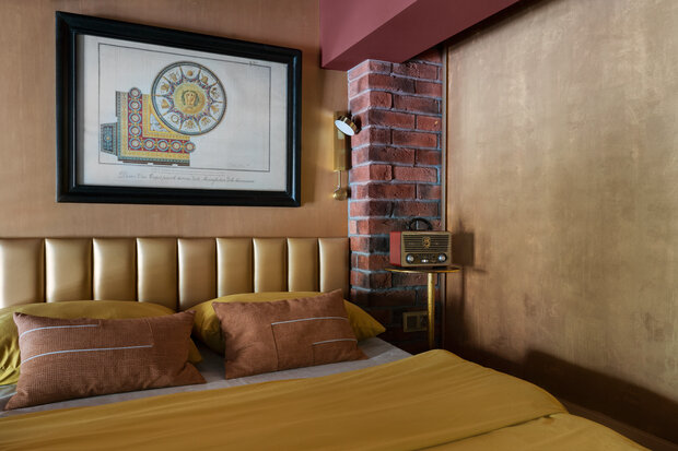 Фотография: Спальня в стиле Современный, Лофт, Малогабаритная квартира, Квартира, Студия, Проект дня, Москва, Кирпичный дом, до 40 метров, ISPIR interior design, Маргарита Посухова – фото на INMYROOM