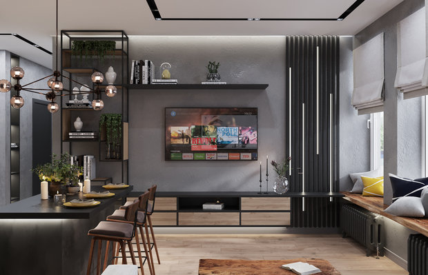 Фото из портфолио Сердце Столицы \ 96 кв. м. – фотографии дизайна интерьеров на INMYROOM