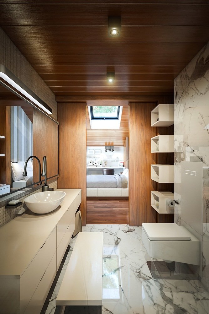 Фото из портфолио Современный экодом в Жуковке. – фотографии дизайна интерьеров на INMYROOM Фото из портфолио Современный экодом в Жуковке. – фотографии дизайна интерьеров на INMYROOM