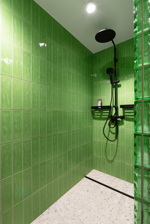 Фотография: Ванная в стиле Скандинавский, Современный, Эклектика, Малогабаритная квартира, Квартира, Проект недели, Москва, Блочный дом, 2 комнаты, до 40 метров, Наталия Ленда – фото на INMYROOM