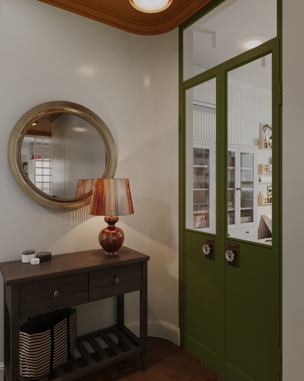 Фотография: Прихожая в стиле Современный, Эклектика, Квартира, Проект дня, Москва, 3 комнаты, 60-90 метров, Анастасия Струве – фото на INMYROOM