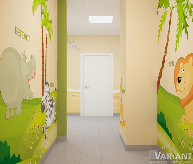 Фото из портфолио Дизайн детской поликлиники ул.Проспект Победы – фотографии дизайна интерьеров на INMYROOM