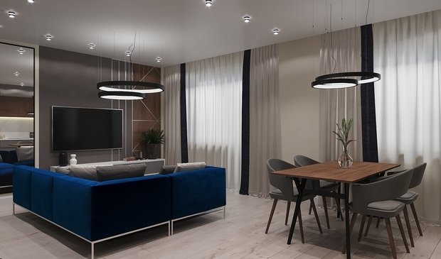 Фото из портфолио Квартира-студия – фотографии дизайна интерьеров на INMYROOM