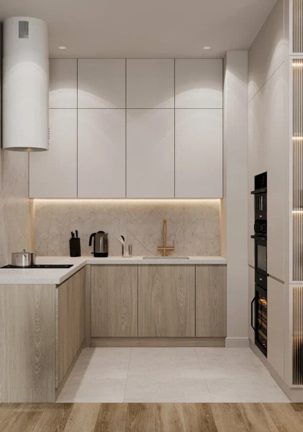 Фото из портфолио Дизайн интерьера квартиры в ЖК «Прайм Приморский» в стиле современной классики – фотографии дизайна интерьеров на INMYROOM