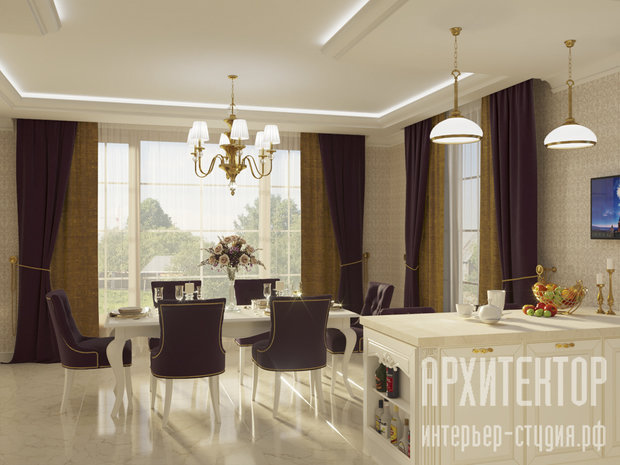 Фото из портфолио Загородный дом, 250 м2 – фотографии дизайна интерьеров на INMYROOM