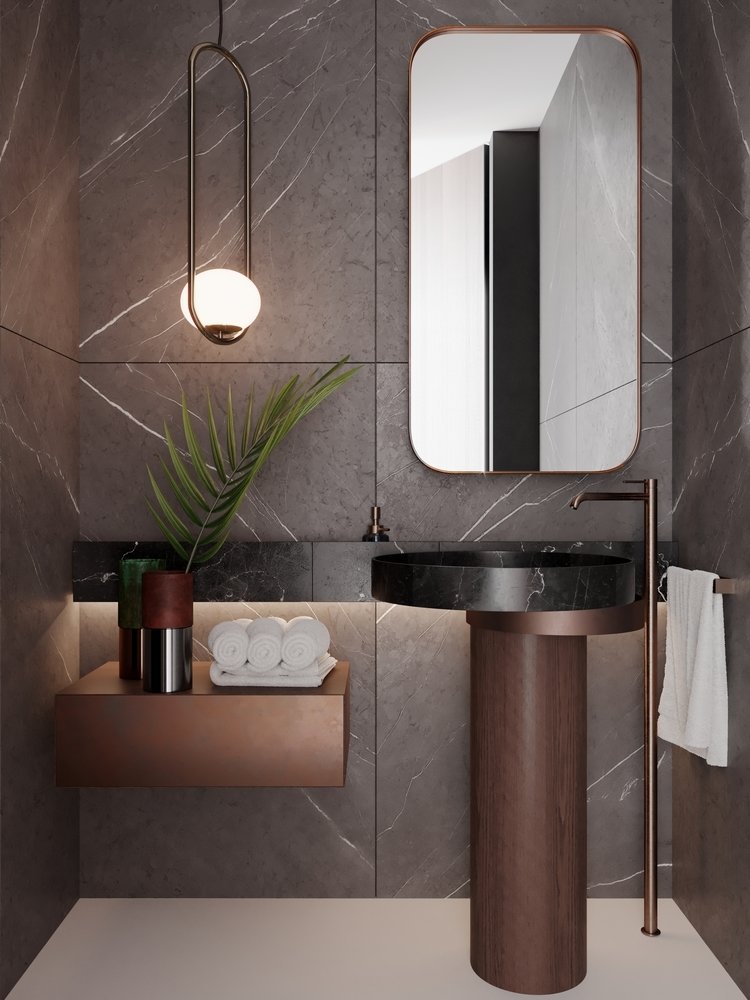 Фотография: Ванная в стиле Современный, Квартира, Проект недели, 4 и больше, Более 90 метров, Ab-architects, Level Barvikha – фото на INMYROOM Фотография: Ванная в стиле Современный, Квартира, Проект недели, 4 и больше, Более 90 метров, Ab-architects, Level Barvikha – фото на INMYROOM