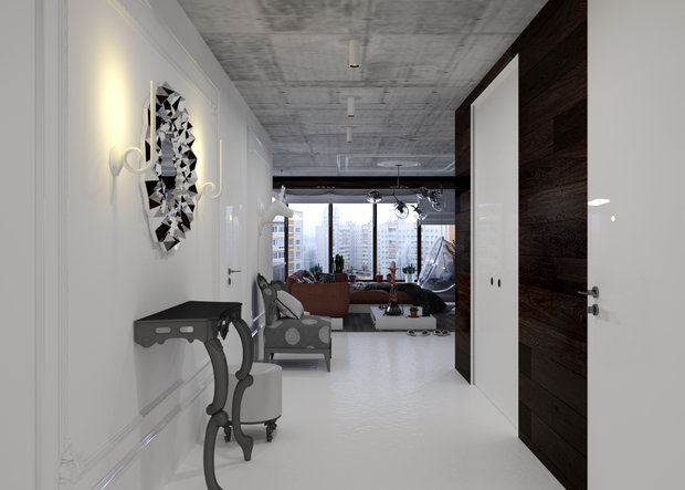 Фото из портфолио Минималистичная квартира с элементами лофта – фотографии дизайна интерьеров на INMYROOM