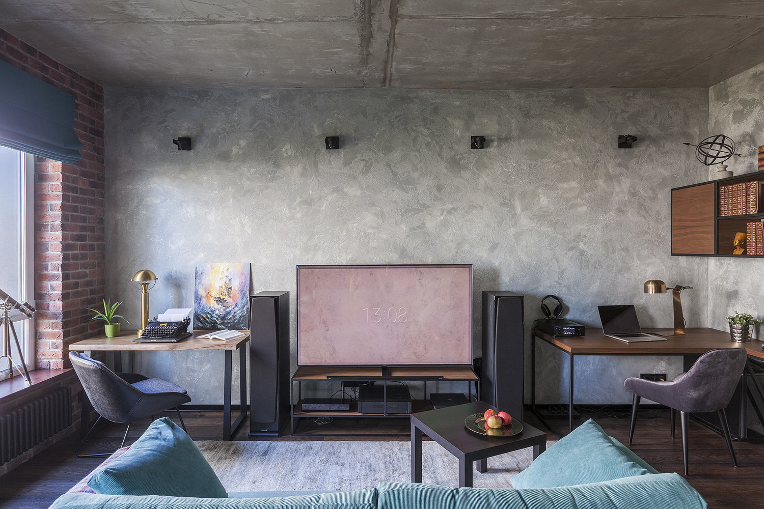 Фотография: Гостиная в стиле Лофт, Гид, Наля Зотова, Bon Home Design, Ирина Большакова, LINES, PROSVIRIN DESIGN STUDIO – фото на INMYROOM Фотография: Гостиная в стиле Лофт, Гид, Наля Зотова, Bon Home Design, Ирина Большакова, LINES, PROSVIRIN DESIGN STUDIO – фото на INMYROOM